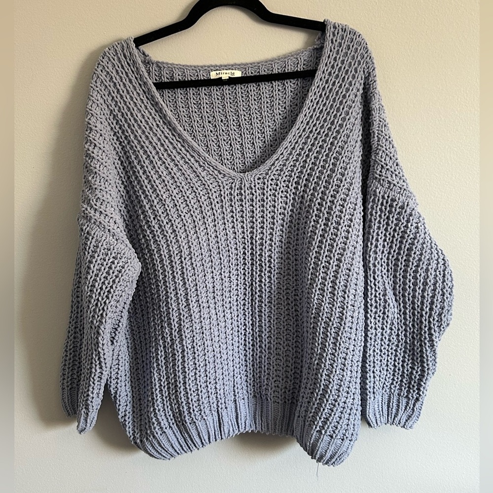 V-Neck Chenille sweater